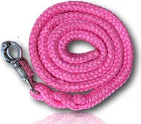 Führstrick mit Panikhaken für Pferde, Ponys,  Anbindestrick Länge 1,60 m - Farbe pink