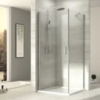 EMKE sprchový kout 90 x 90 x 195 cm dveře do niky křídlové dveře nano povlak sprchová stěna křídlové dveře sprchové dveře boční stěna rohový vstup
