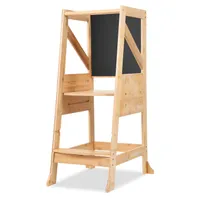 Fiqops Lernturm für Kinder Learning Tower Lernstuhl Hochstuhl Tritthocker 100 kg