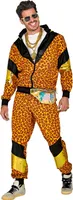 80er Jahre Trainingsanzug Uni  Leopard Gr. S bis 2XL - Partykostüm S - 165-170 cm