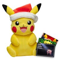 Pokemon Winter Edition Pikachu mit Weihnachtsmütze und exklusive Gratis-Grußkart 
