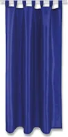 Gardine Alessia blickdicht mit Schlaufen, Maße: 140x145cm, Farbe: Blau
