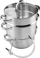 Dampfentsafter ENTSAFTER Fruchtentsafter Edelstahl INDUKTION Saftpresse 8 Liter