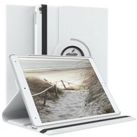 EAZY CASE Tablet Hülle kompatibel mit Apple iPad Pro 10,5" Hülle, 360° drehbar, Tablet Cover, Tablet Tasche, Premium Schutzhülle aus Kunstleder in Weiß
