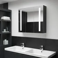 vidaXL LED zrcadlová skříňka do koupelny 89x14x62 cm