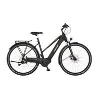 FISCHER E-Bike Pedelec Trekking Viator 4.2I Trapez, Rahmenhöhe 45 cm, 28 Zoll, Akku 711 Wh, Mittelmotor, Kettenschaltung, LCD Display, schwarz