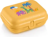 Tupperware kleine Snackbox Safari für Kinder gelb