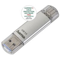 FlashPen "C-Laeta", Type-C USB 3.1/USB 3.0, 32GB, 40 MB/s, Silber (001
