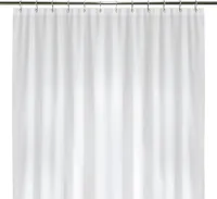 LiBa Duschvorhang 183 x 213 cm Textil aus Polyester Stoff, Anti-Schimmel Dusch Vorhang Wasserdicht
