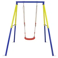 CCLIFE Schaukelgestell Outdoor bis 200 kg Schaukel mit Gestell Höhenverstellbare Kinder Schaukelgerüst Schaukelsitz Schaukelbrett für Garten