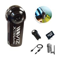 Viz Xtreme® + Action Kit Set -  Outdoor-Kamera, USB, Mini Videokamera für Action-Videos, Outdoor-Set mit Halterung für Sturzhelme, für Kleidung und drehbare Halterung