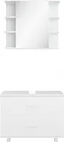 Vicco Badmöbel-Set Ilias, 2 Teile, Unterschrank 80 cm, Weiß