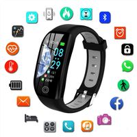 Smartwatch Armband Pulsuhr Blutdruck Fitness Tracker & Herren Damen 