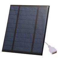 2.5W / 5V / 3.7V Solarplatten Solarladegeraet mit USB-Anschluss Solar Panel-Ladegeraet Solaranlagen für Camping Wandern Reisen Solaranlagen