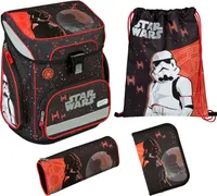 Schulranzen Set Star Wars Jungen 5-TLG 1. Klasse - Schultasche mit Turnbeutel Federmappe für Grundschule