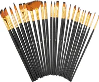 relaxdays 25-teiliges Pinsel Set
