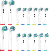 Aufsteckbürsten Kompatibel für Oral B Zahnbürsten (16er Pack) - 4x Sensitive 4x Precision, 4x Cross, 4x Vitality