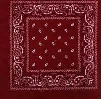 Bandana Kopftuch Paisley dunkelrot