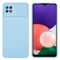 Cadorabo Case for Samsung Galaxy A22 5G Protective Cover in Blue Pouzdro na mobilní telefon TPU Case Cover Ochrana fotoaparátu