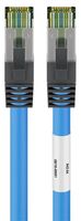 Goobay Cat 8.1 Rohkabel, Netzwerkkabel mit Cat 6A RJ45 - 7,5m, blau, S/FTP, LSZH - mit sauerstoffreiem Kupfer im Innenleiter für Highspeed Internet