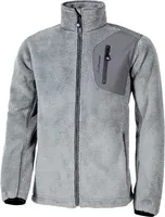 Albatros Jacke Pile Strick-/Fleecejacke Grau-M