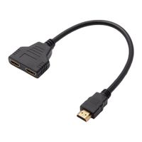 1 In 2 Out HDMI-kompatibler männlicher bis zwei weiblicher Splitter-Adapter-Konverterkabel für PC-DVD