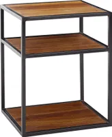 WOHNLING Nachttisch Boxspringbett Beistelltisch Holz Massiv 40x50x35 cm Tisch