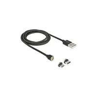 DELOCK Lade-/Datenkabelset magnetisch USB > Micro-B/USB-C