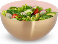 relaxdays Edelstahl Salatschüssel Ø 25 cm