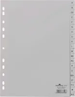 DURABLE Register A4 20-tlg. A-Z geprägt PP, 651010 grau