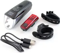 Contec Fahrrad Beleuchtung Akku LED Leuchtenset 24sevenStop 247 Stop