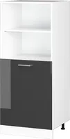 Vicco Herdumbauschrank R-Line, 60 cm, Anthrazit Hochglanz/Weiß