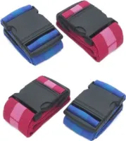 Kofferband Koffergurt Gepäcksicherung Koffergürtel 4,8 cm x 180 cm 4 Stück Set