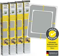 EASYmaxx Insect Protect - Teleskop-Insektenschutzgitter - weiß - 4er-Set