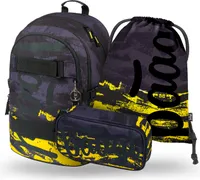 BAAGL Skate Dune Rucksack-Set 3tlg: Rucksack, Federmäppchen, Turnbeutel