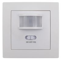 Unterputz IR Bewegungsmelder McPower "Flair", 160°, 750W, LED geeignet, weiß, matt