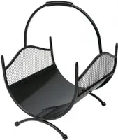 HowHomely Holzkorb Criss - Stilvolles Design für Ihr Zuhause - schwarz