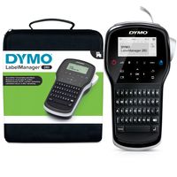 DYMO LabelManager 280 Wiederaufladbares Beschriftungsgerät im Koffer | Tragbares Etikettiergerät mit QWERTZ Tastatur | mit PC- oder Mac-Schnittstelle | für DYMO Schriftbänder in 6, 9 und 12mm Breite