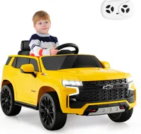 COSTWAY Chevrolet dětské elektrické auto, elektrické vozidlo pro děti od 3 let (žluté)