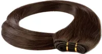 hair2heart ľudské vlasy pre šitie predlôh rovné - 40cm 100g 6/3 tmavá blond zlatá
