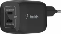 Belkin Netzladegerät 2xUSB-C 45W PD 3.0, PPS, schwarz WCH011vfBK