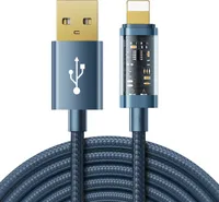 Joyroom USB to Lightning nabíjecí datový kabel 2,4A 20W 2m modrý