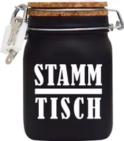 Spardose Geld Geschenk Ideen Stammtisch Schwarz Weiss Größe L 1 Liter