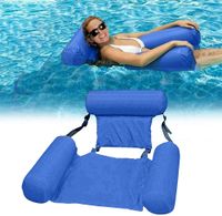 Wasserliege Floating Wasserhängematte Luftmatratze Wasser Poolsitz Schwimmsessel 