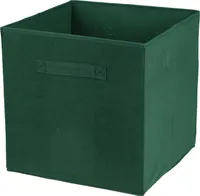 Kallax Box, Aufbewahrungsbox aus Kord, dunkelgrün 31x31x31cm