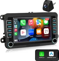 2+32G Carplay 7‘’Android 13 Autoradio kamera DAB+ GPS Navi WIFI USB FM SWC BT Für VW GOLF 5 6 Touran Polo Passat Seat Jetta