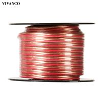 VIVanco™Hochwertiges Audio Kabel - Transparentes 20m Lautsprecherkabel für universellen Einsatz, 2 x 1,5mm²