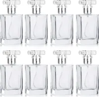 Belle Vous Parfümzerstäuber Glas Flasche Leer 30ml Sprühflasche zum Befüllen (8 Stk) - Transparente Parfüm Flakon Parfümflaschen Nachfüllbar mit