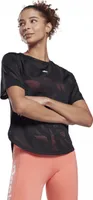 Damen T-Shirt Reebok TS PERF TEE S Schwarz