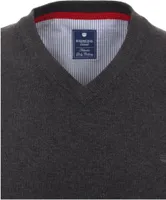 Redmond - Regular Fit - Herren Pullunder mit V-Ausschnitt in verschiedenen Farbvarianten (601), Größe:5XL, Farbe:Grau(79)